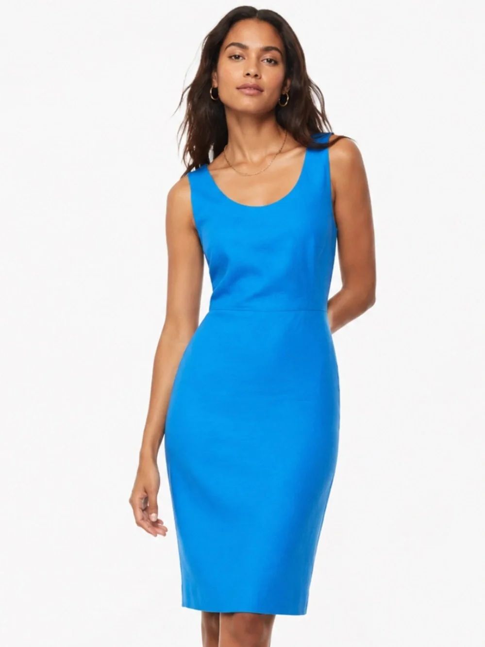J.CREW Sleeveless Turquoise Sheath Dress - Classic Workwear